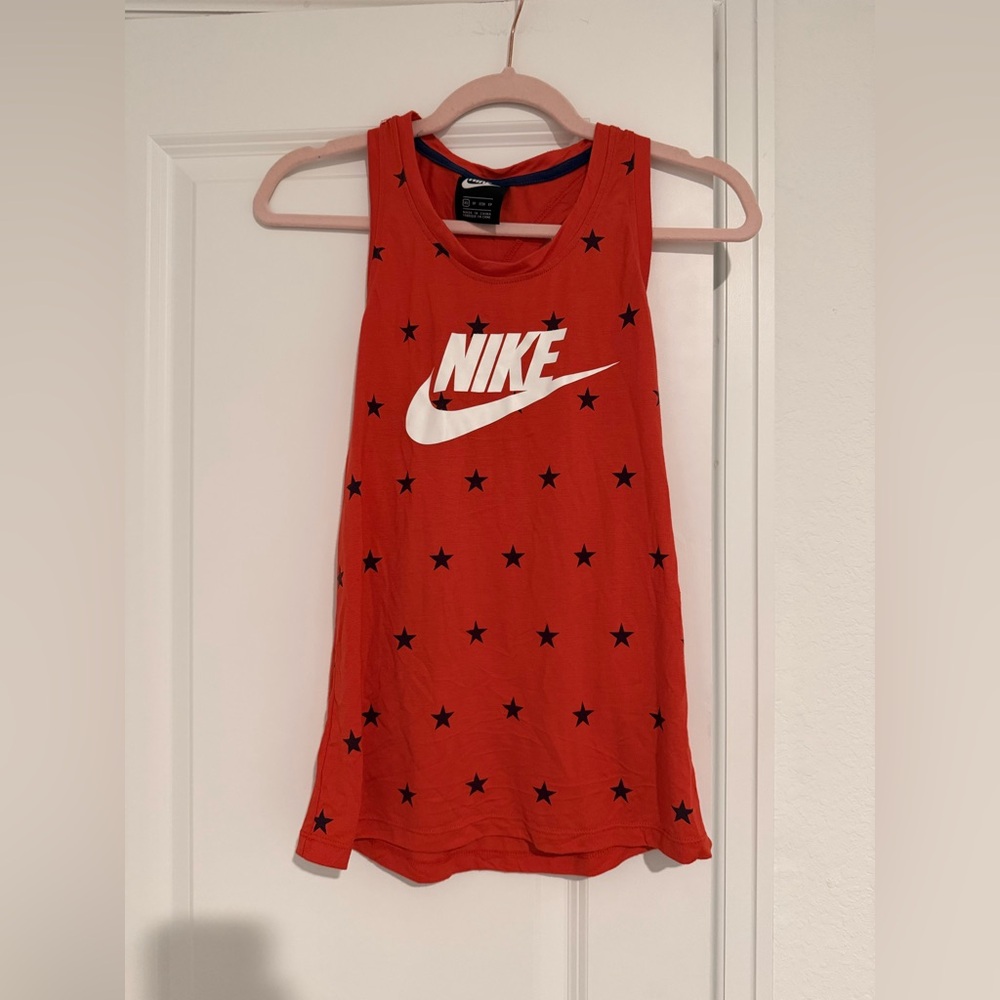 Nike Red and Blue Tank Top